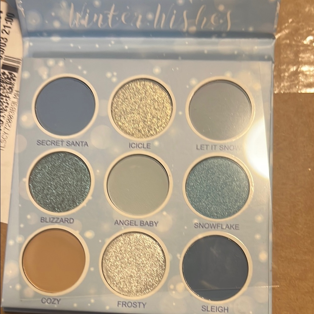 Winter Wishes Eyeshadow Palette - Blue and Silver Shades